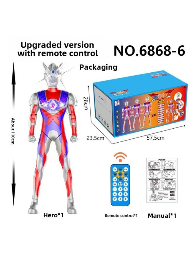 Oversized Degas Cello Ott Superman Children's Toy Touch Sound And Light Male And Girl Doll Birthday Gift Box Full Set-Color:110CM Sailor (color Box Electric Commercial) - Image 1