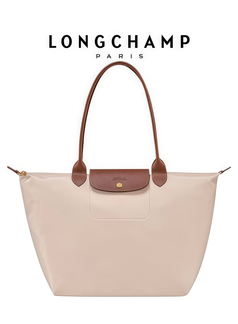 Longchamp Large Tote Bag for Women, Foldable Bag With Zipper Shoulder Bag, Handbag for Travel, Work Camera Bag - Image 1