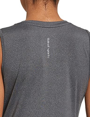 baleaf Women's Workout Tops Sleeveless Running Yoga Tops Gym Atnletic Shirts Activewear Gray Size XL - Image 4