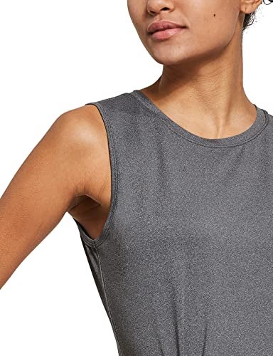baleaf Women's Workout Tops Sleeveless Running Yoga Tops Gym Atnletic Shirts Activewear Gray Size XL - Image 3