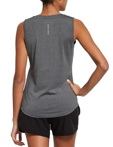 baleaf Women's Workout Tops Sleeveless Running Yoga Tops Gym Atnletic Shirts Activewear Gray Size XL - Image 1