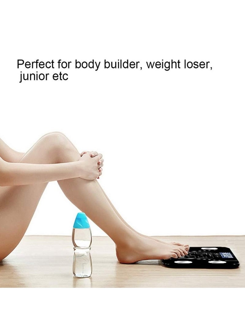 JAJEEK Smart Electronic Digital Bathroom Scale - Body Fat Scale with LED Display, Simple, Fast, Durable, and Easy to Use - Ideal for Weight Loss, Elderly, and Kids  - Image 3