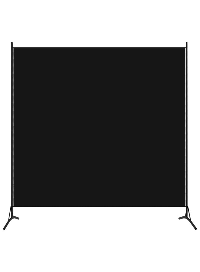 vidaxl 1-Panel Room Divider Black 175x180 cm 320738 - Image 1