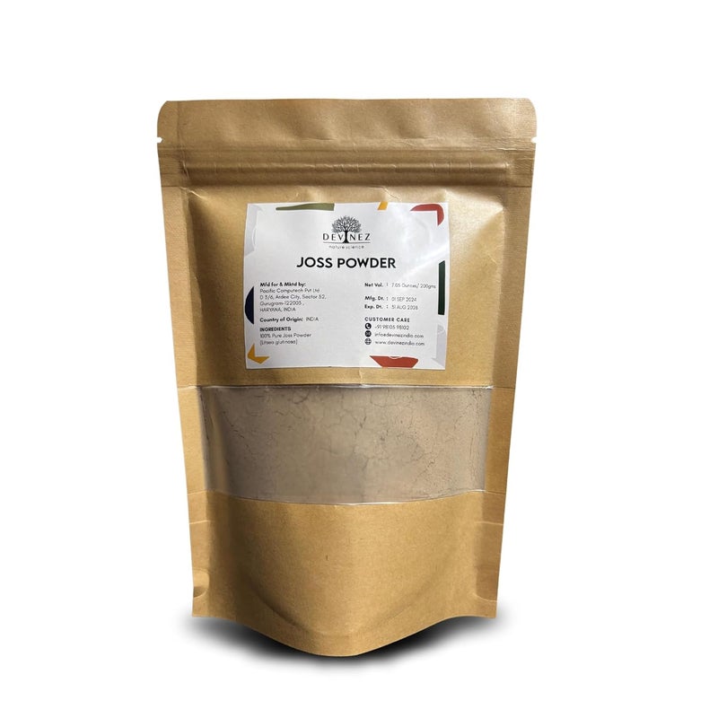 Devinez Organic Joss Powder Premium A Grade Litsea Glutinosa from Vietnam for Agarbatti | Incense, Doop Cones, Sambrani & Dhoopbatti Making | Natural & Pure (Pack-400g) - Image 1