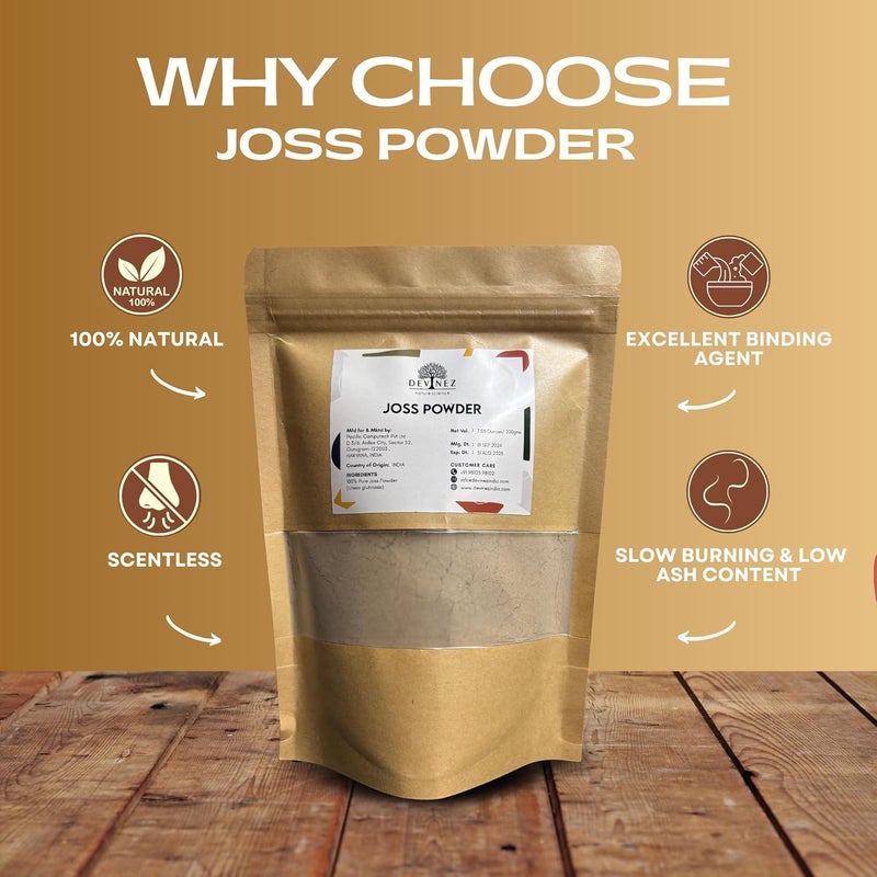 Devinez Organic Joss Powder Premium A Grade Litsea Glutinosa from Vietnam for Agarbatti | Incense, Doop Cones, Sambrani & Dhoopbatti Making | Natural & Pure (Pack-400g) - Image 2