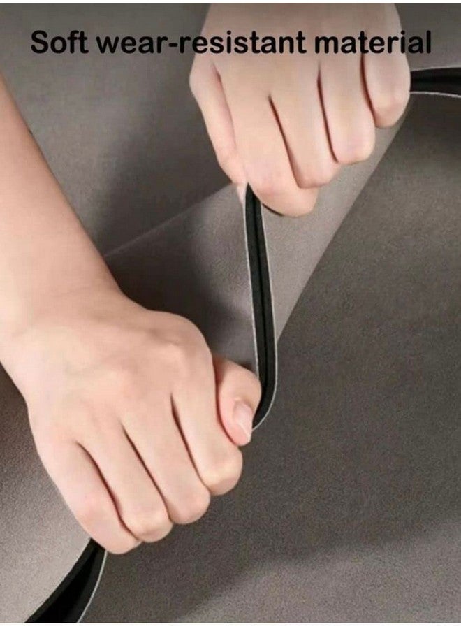 Home-Cloud HomeCloud Rubber Kitchen Mats for Floor Set of 2 Pcs | Non-Skid, Soft Absorbent Rugs for Kitchen, Laundry, and Hallway | 120x40cm, 40x60cm| 4mm Thickness (Gold_Linning_Black) - Image 3