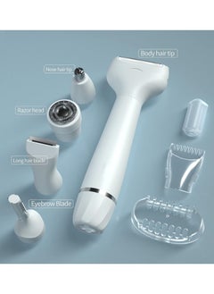 MARSKE Bikini Electric Shaver for Women 5 in 1 Electric Rechargeable Epilator Lady Painless Hair Remover for Bikini Area/Nose/Armpit/Eyebrow/Facial  - Image 3