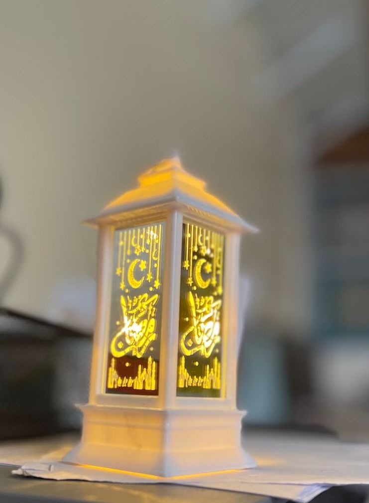 XiuWoo New Ramadan decorations and lanterns White/Gold