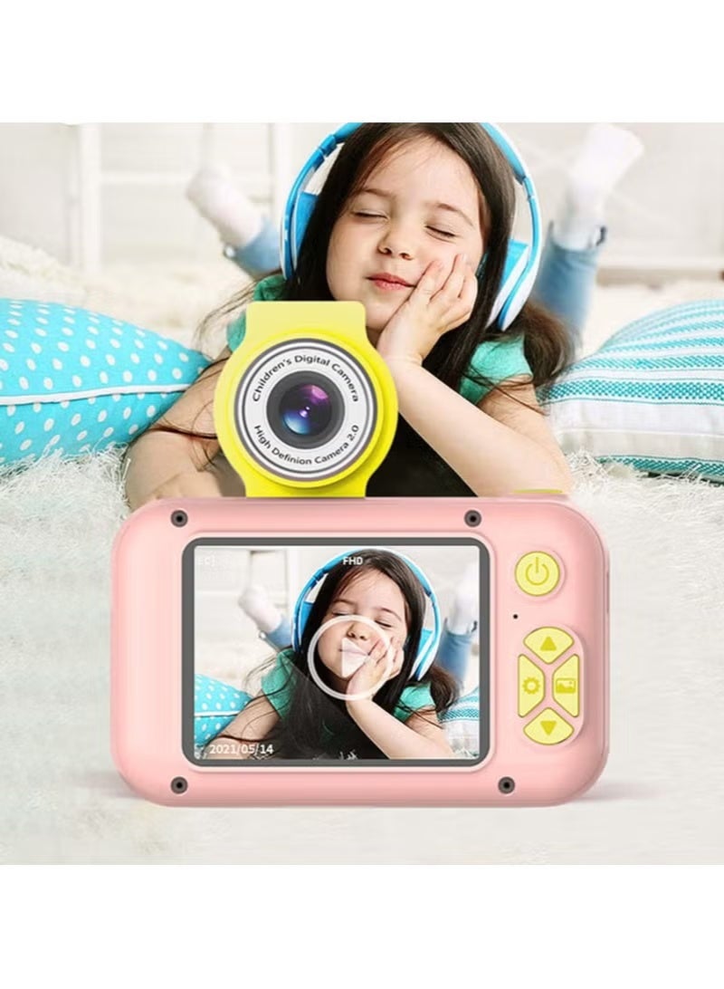 JAJEEK OKC02 Kids Digital Camera with 2 Inch LCD Screen and Flip Lens, Easy-to-Use Pink Camera for Children, Fun Photography & Video Recording, Portable and Durable Design - Image 3