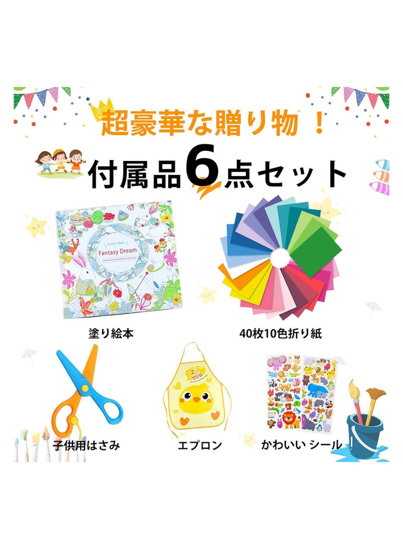 208 PCS Art Supplies,Drawing Art Kit for Kids Girls Boys Teens Artist, Art Set Case with Trifold Easel, Includes Oil Pastels, Crayons, Colored Pencils,... - Image 5