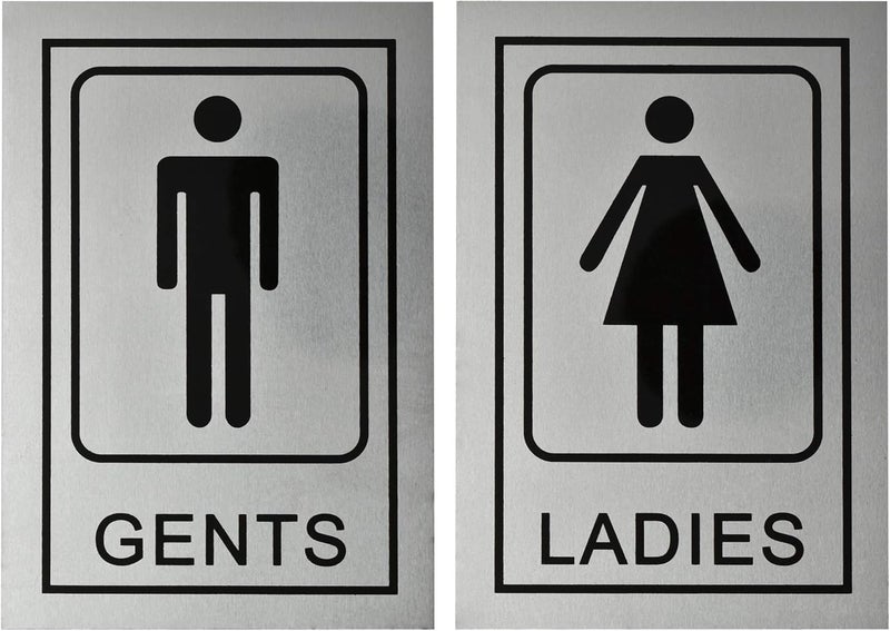 BPA Stainless Steel Gents Ladies Signage - Image 1