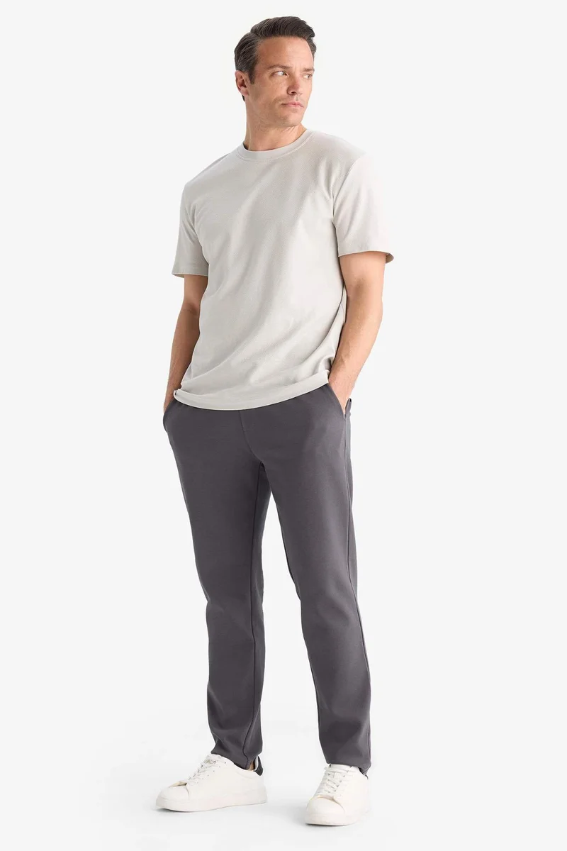 Defacto  Regular Fit Regular Hem Trousers for Men | Best Price UAE