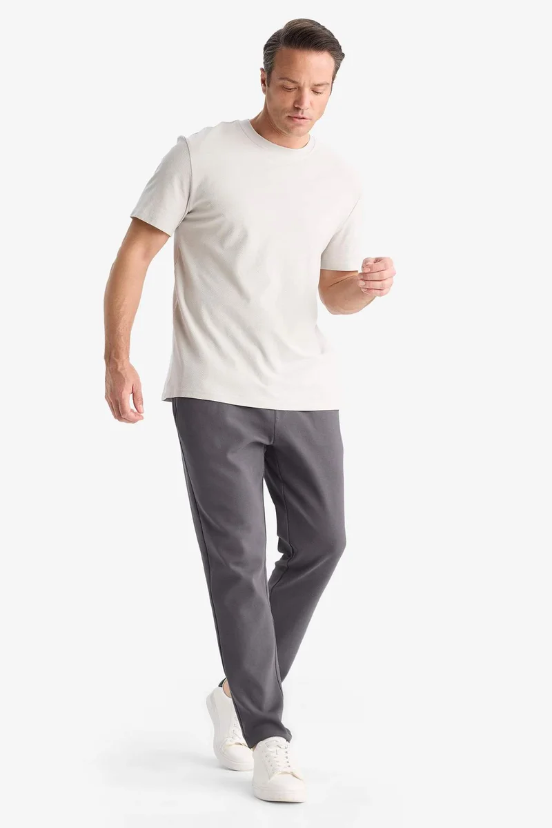 Defacto  Regular Fit Regular Hem Trousers for Men | Best Price UAE