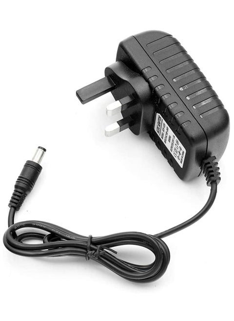 12V 2A AC Power Supply Adapter For Light Lamp And Surveillance Security Camera Black
