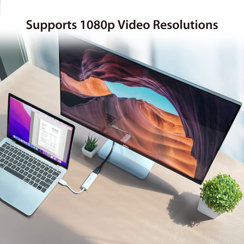 j5create USB to HDMI Multi-Monitor Adapter Supports 1080p 2048 x 1152 @ 32 bits | USB 3.0 with 2.0 Support | Adapter is Compatible with Both Mac & Windows (JUA254) - Image 2