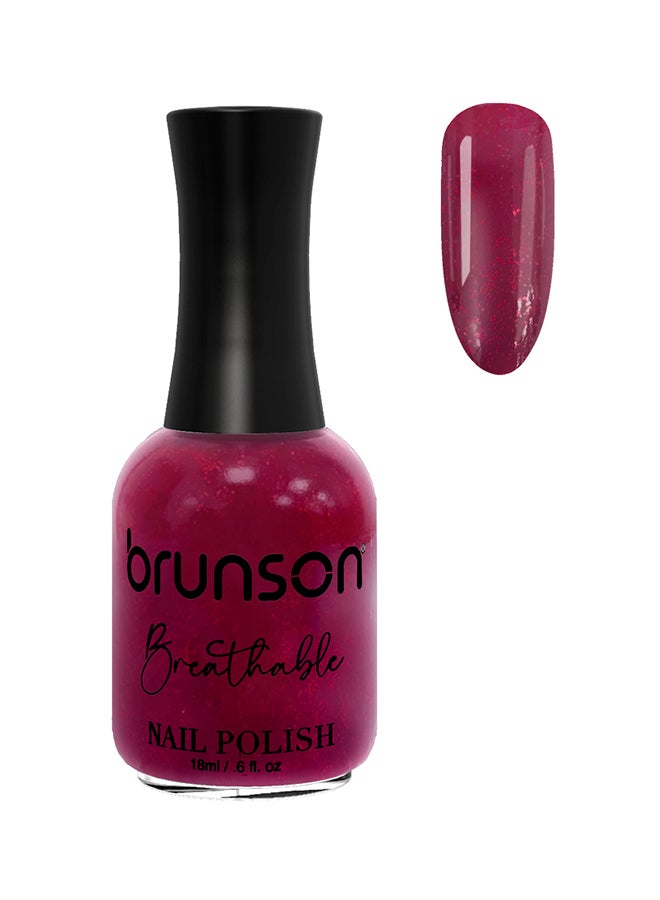 brunson Breathable Nail Polish Halal nail polish Wudu friendly Quick-Dry Vegan long lasting but easy peel off   18ml BH275