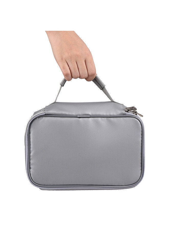 Generic Fireproof File Document Bag Safety Organizer with 3-Digit Lock Closure Fire & Water Resistant Money Pouch Multi-Layer Card Case for Home Office Travel Passport Certificates  - Image 3