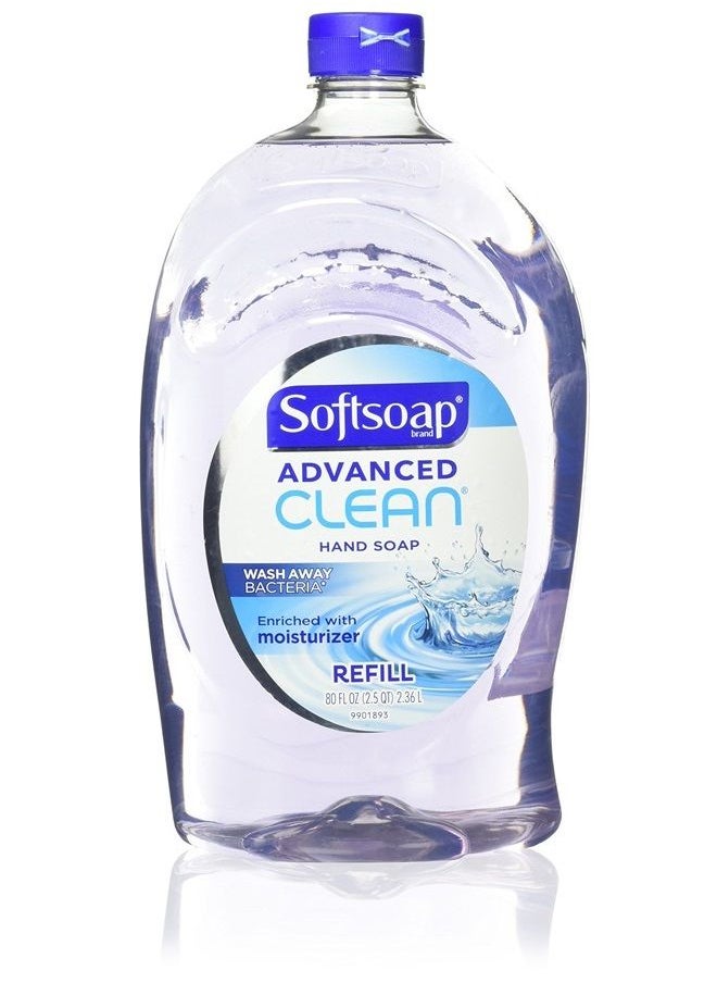 Softsoap Handsoap, Refill, Washes Away Bacteria, 80 Fl Oz 