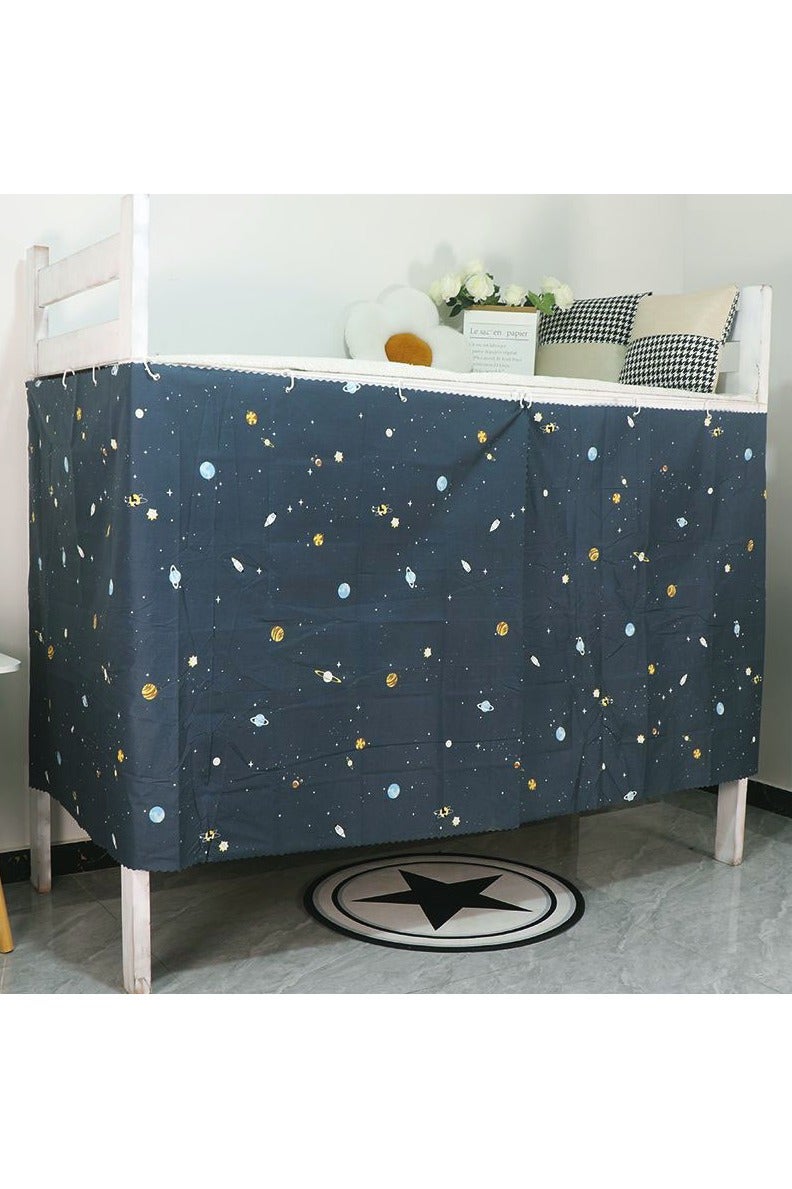 FASHION HOME 2PCS Bunk Bed Curtain Single Sleeper Canopy Blackout Cloth Shading Bedding Junior Students College Home Drapery - Image 5