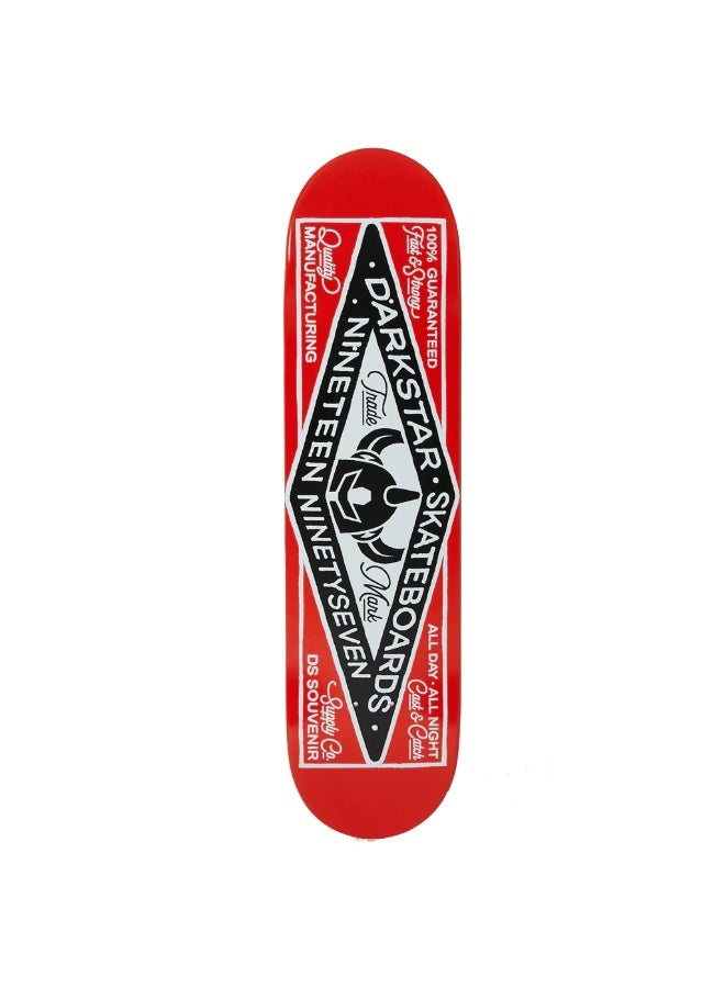 Darkstar General RHM Red 8.0" x 31.6" Skateboard Deck - Image 1