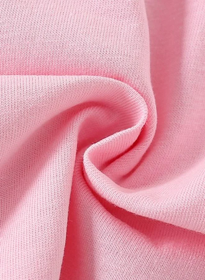 YUNIQEE Pink Printed Short Sleeve Crew Neck T-Shirt