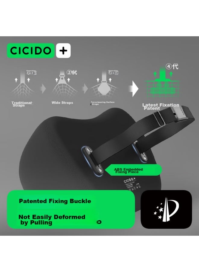 Cicido Car Headrest And Lumbar Support Set, Neck Pillow, Seat Cushion, Driving Back Support, Car Waist Pillow, For Tesla And Xiaomi - Image 4