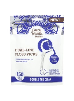 GuruNanda GuruNanda, Basics, Dual-Line Floss Picks, 150 Floss Picks  - Image 1