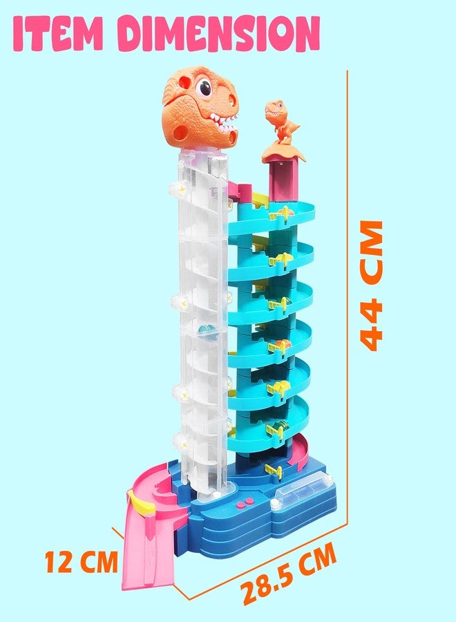 في جراسب مجموعة ألعاب VGRASSP DIY مكونة من 71 قطعة، مرآب سيارات من 7 طوابق بتصميم ديناصورات - لعبة مغامرات للأطفال مع أضواء وموسيقى - مسار حلزوني دوار متعدد المستويات بتصميم تي-ريكس - اللون حسب المتوفر - Image 3