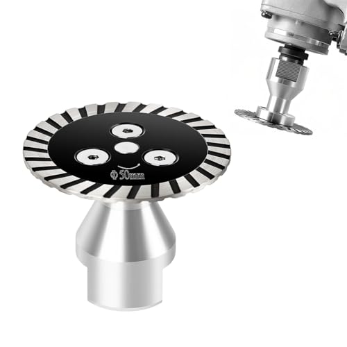Serplex® 50mm Diamond Saw BIade for M14 Angle Grinder, Diamond Cup Wheel with RemovabIe FIange Engraving Cutting Disc for Grinding & Polishing Marble, Granite, Concrete, Ceramic & Glass - Image 1