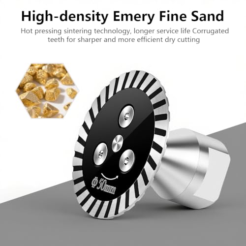 Serplex® 50mm Diamond Saw BIade for M14 Angle Grinder, Diamond Cup Wheel with RemovabIe FIange Engraving Cutting Disc for Grinding & Polishing Marble, Granite, Concrete, Ceramic & Glass - Image 3