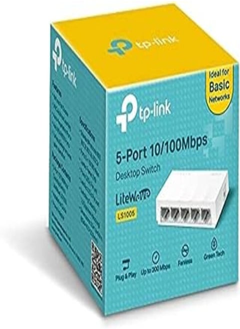 LS1005 5-Port 10/100Mbps Desktop Network Switch