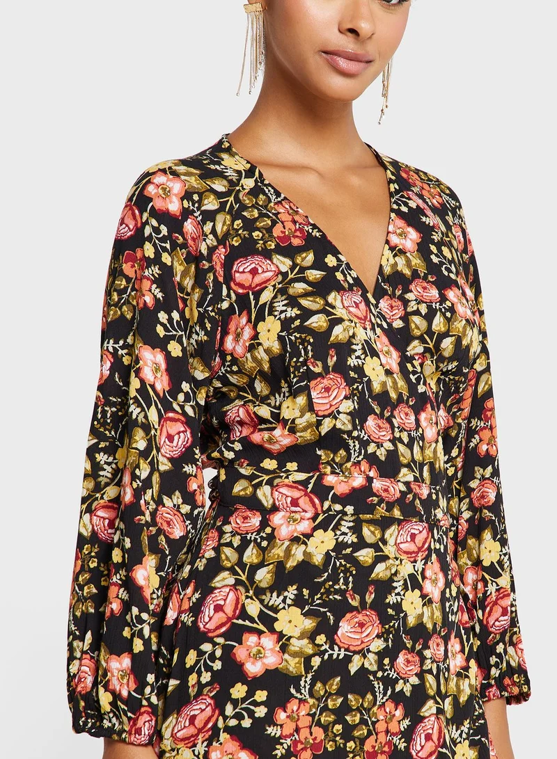 NA-KD Floral Print Dress