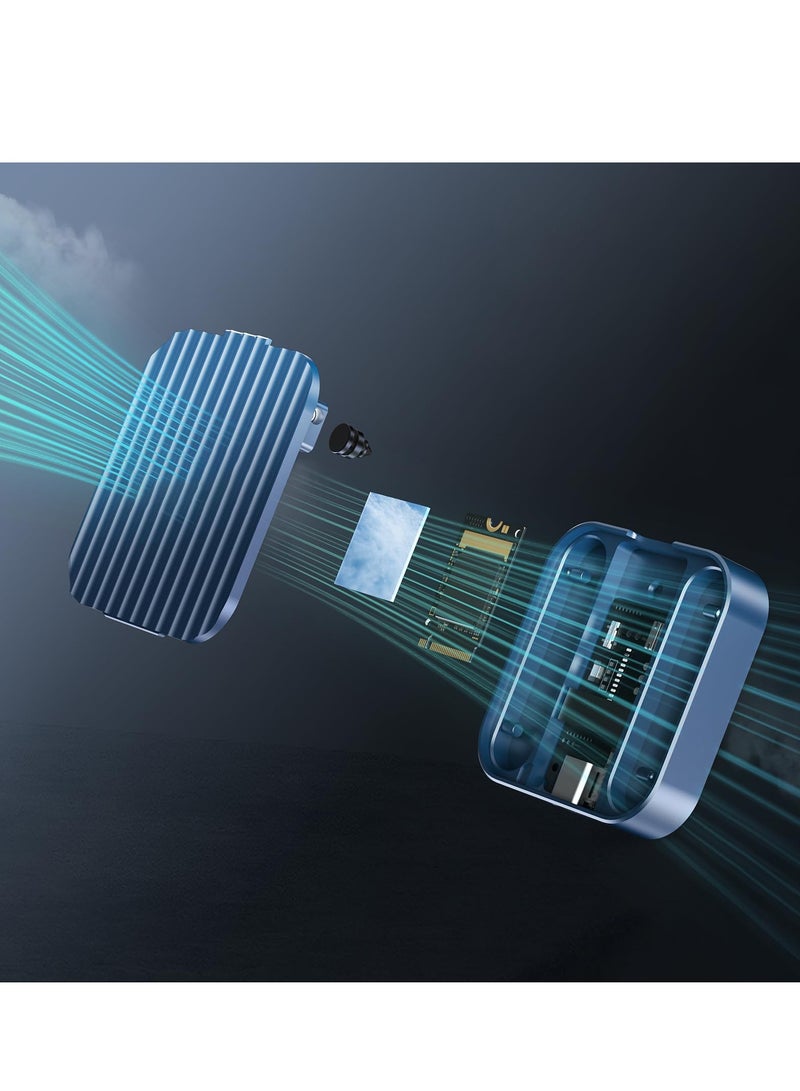 SYOSI علبة SSD مغناطيسية M.2 2230 NVMe، USB 3.1 Gen 1 10Gbps بدون أدوات، تدعم مفتاح M ومفاتيح B+M، متوافقة مع iPhone 15 Pro Max - Image 2