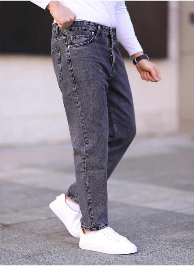 trendyol Gray Mens Boyfriend Jeans Denim Pants TMNAW25JE00020  - Image 2