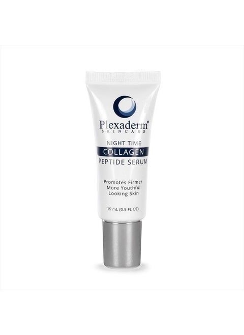15 mL Night Time Collagen Serum for Firmer, Fuller, more Youthful Looking Skin, Anti-Aging Collagen & Peptide Serum, Best Collagen Serum for Women & Men, Paraben-Free, Developed in the USA