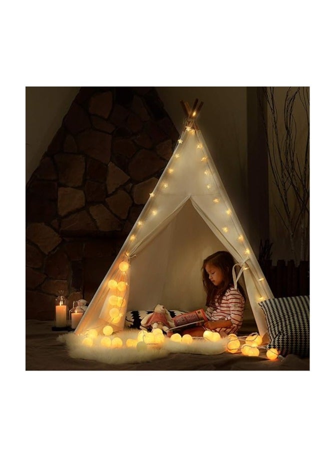 عام أضواء سلسلة نجوم بطول 10 أقدام و20 مصباح LED، أضواء جنية تعمل بالبطارية ومقاومة للماء، إضاءة متلألئة داخلية وخارجية، أضواء عيد الميلاد لتزيين غرفة النوم والحفلات والزفاف وشجرة عيد الميلاد. - Image 4