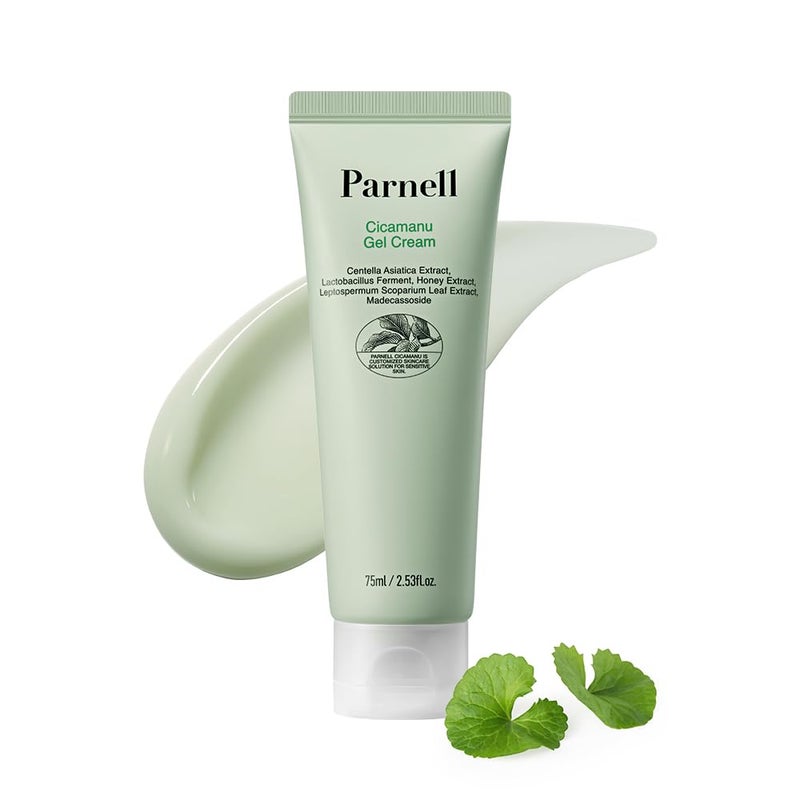 Parnell جل كريم بارنيل سيكامانو، مرطب عسل مانوكا و سيكا للبشرة الحساسة. كريم وجه مهدئ بحمض الهيالورونيك (2.53 أونصة سائلة / 75 مل) - Image 1