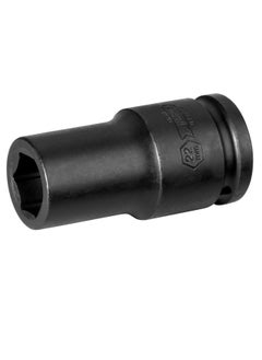 جي تيك Jetech 3/4-Inch Drive 22mm Deep Impact Socket with 6-Point Design, Heat-Treated Chrome Molybdenum Alloy Steel, Metric  - Image 1