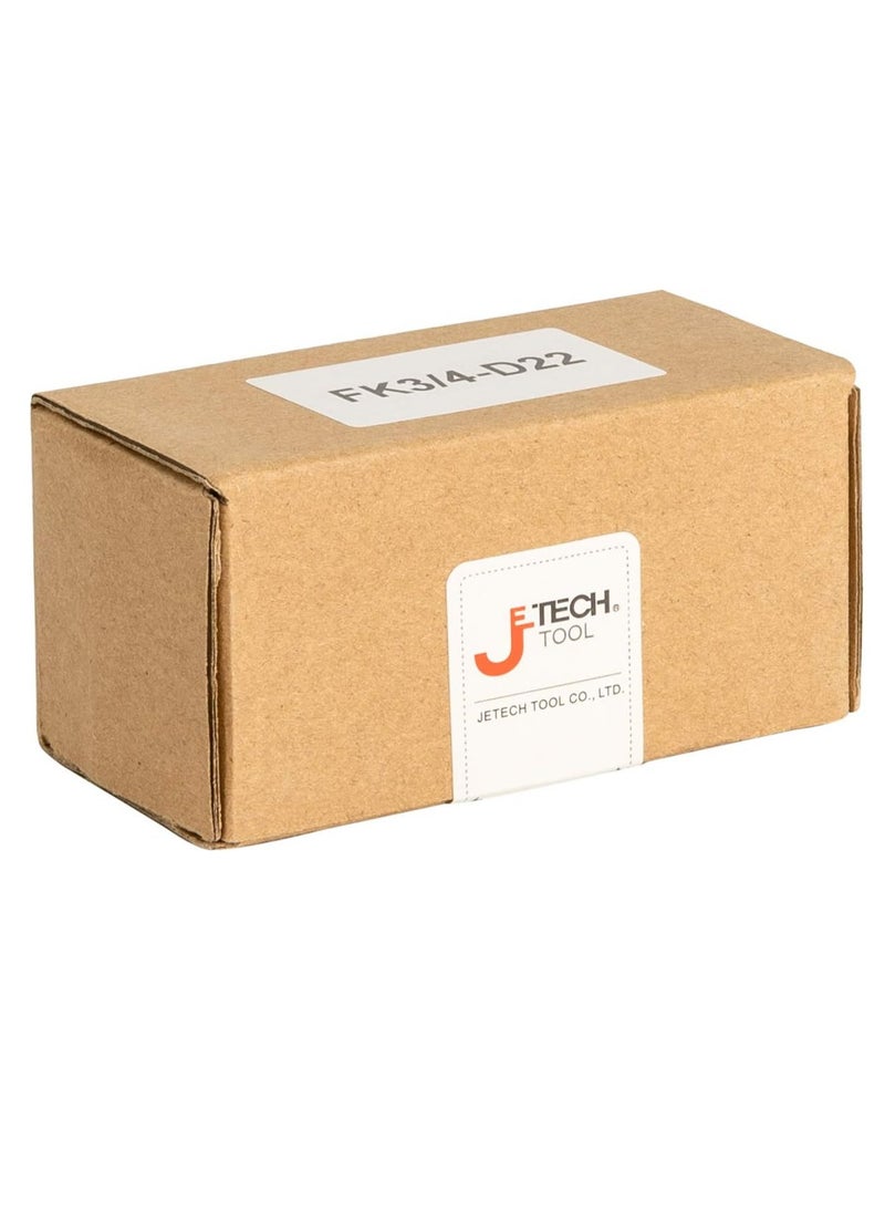 جي تيك - Jetech 3/4-Inch Drive 22mm Deep Impact Socket with 6-Point Design, Heat-Treated Chrome Molybdenum Alloy Steel, Metric - Image 1