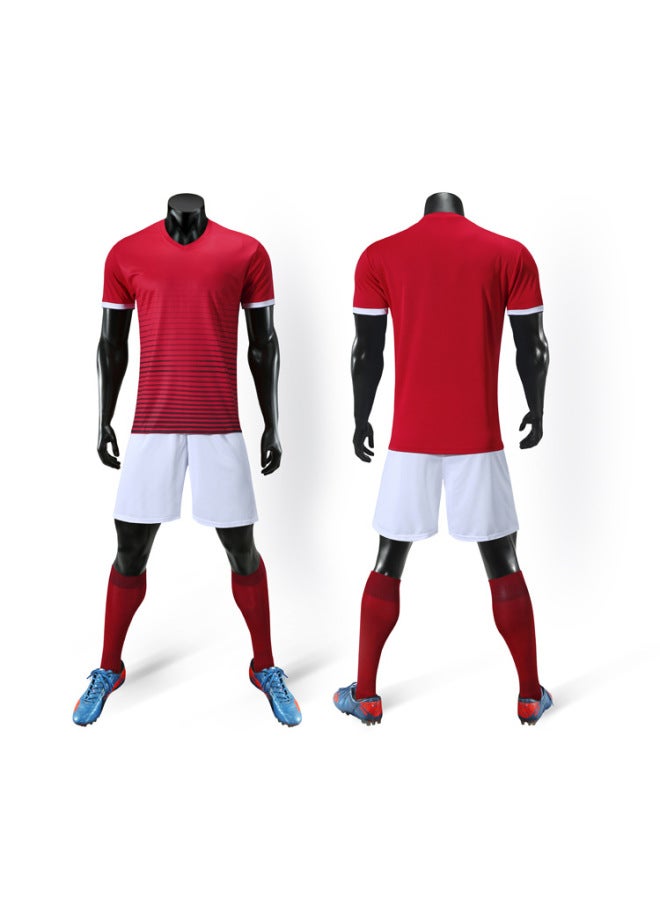 Red With White Football Jersey - Image 1