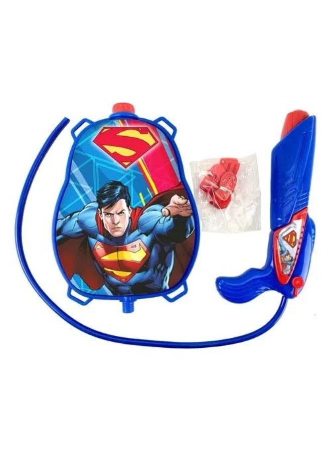 Super man Water Backpack Gun Toy with Adjustable Straps – High-Capacity Outdoor Water Shooter for Kids (Age 3+) - [8147] - Image 5