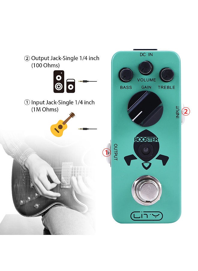 Generic Lity Booster Guitar Pedal Mini Booster Effects Pedal Pure Clean Mini Boost  - Image 4