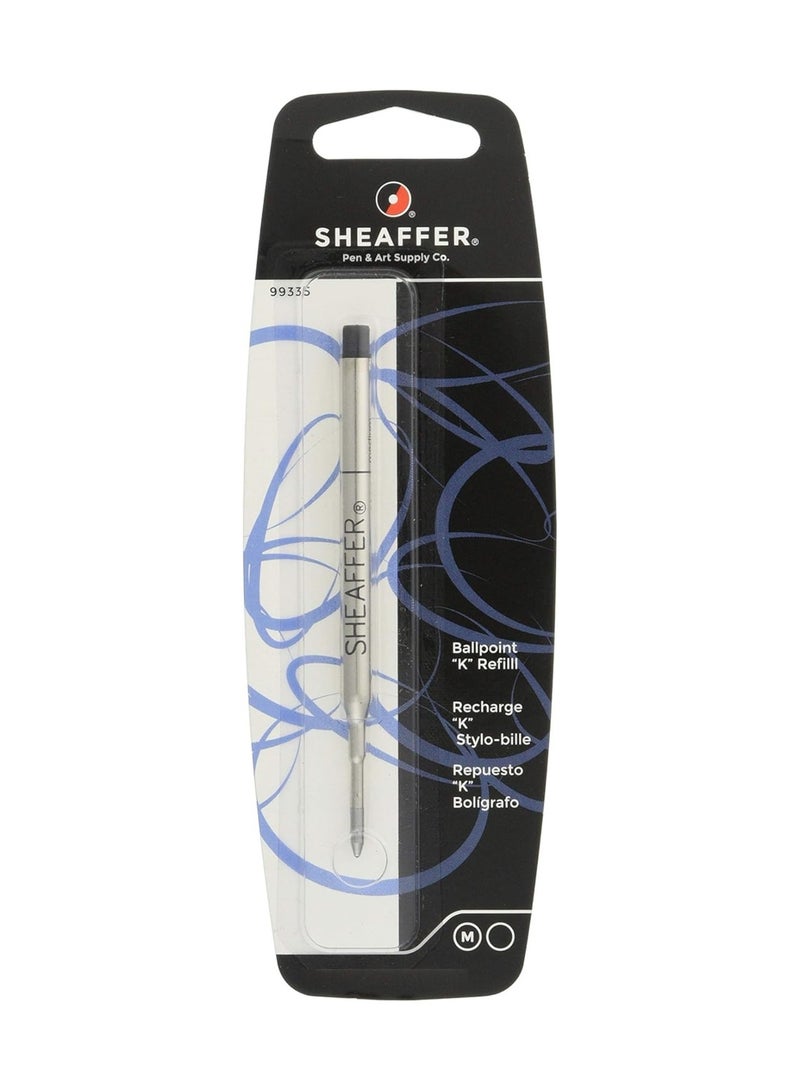 1-Piece Ballpoint Pen Refill Medium Tip Black Ink