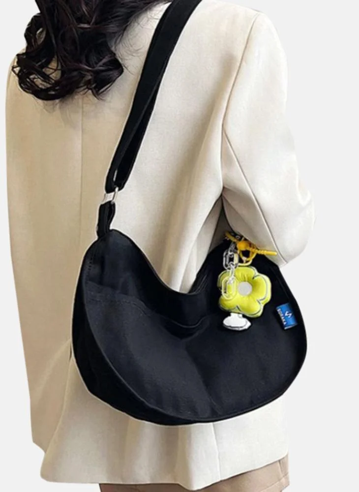 YUNIQEE Black Plain Lifestyle Sling Bag