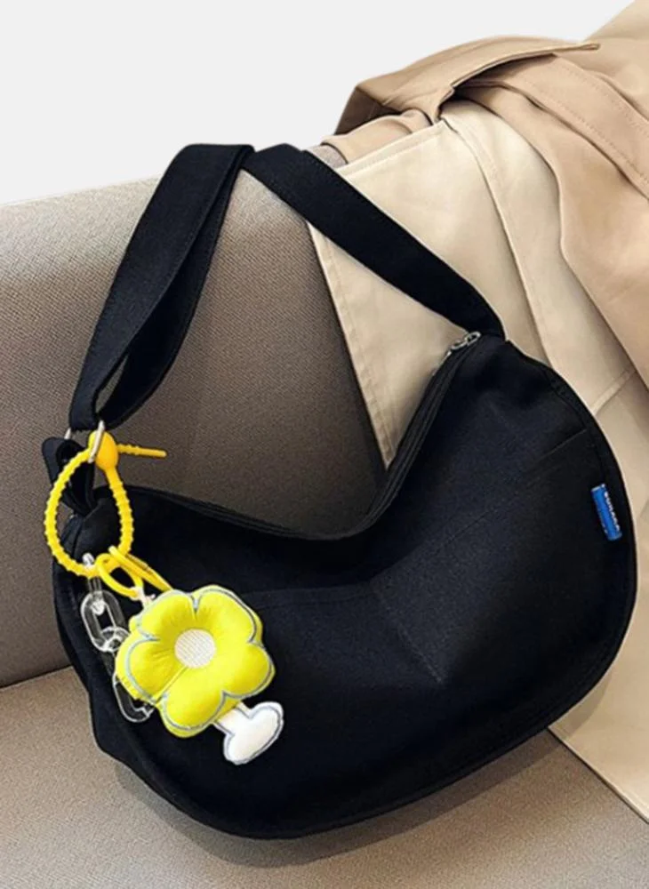 YUNIQEE Black Plain Lifestyle Sling Bag