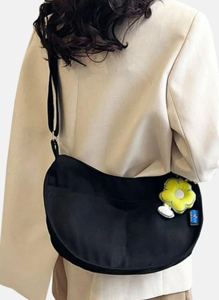 YUNIQEE Black Plain Lifestyle Sling Bag