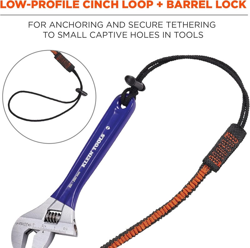 Ergodyne Squids 3104Fx Tool Tethering Lanyard with Cinch Loop End 10lbs - Image 4