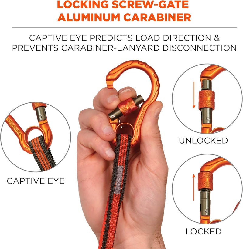 Ergodyne Squids 3104Fx Tool Tethering Lanyard with Cinch Loop End 10lbs - Image 3