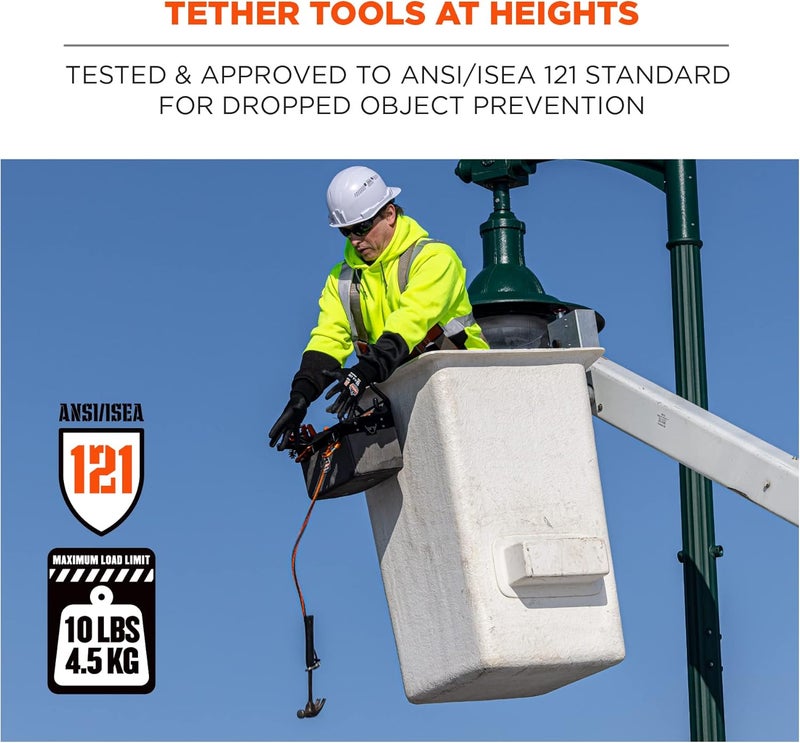 Ergodyne Squids 3104Fx Tool Tethering Lanyard with Cinch Loop End 10lbs - Image 2