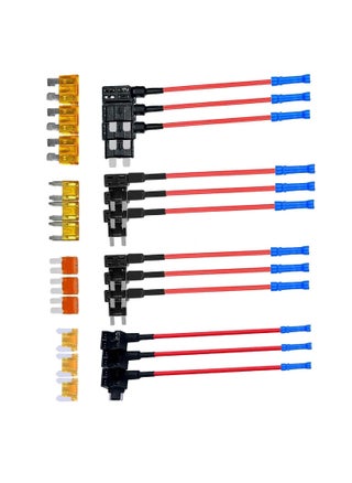 Fuse Taps Set, AGREON 4 Types 12V Add-a-Circuit Adapter and Fuse Kit and Fuse Kit Fuse Holder Mini Low Profile Tap Adapter for Cars Trucks Boats(12 Pack) - pzsku/Z7FFDD66C7297B017F319Z/45/_/1689787020/f5206971-7064-4d31-ac7c-720270d64b83